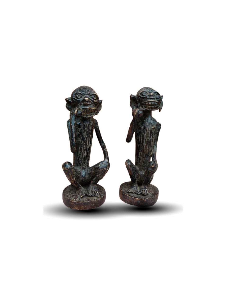 BENIN - IFE BRONZE MONKEYS