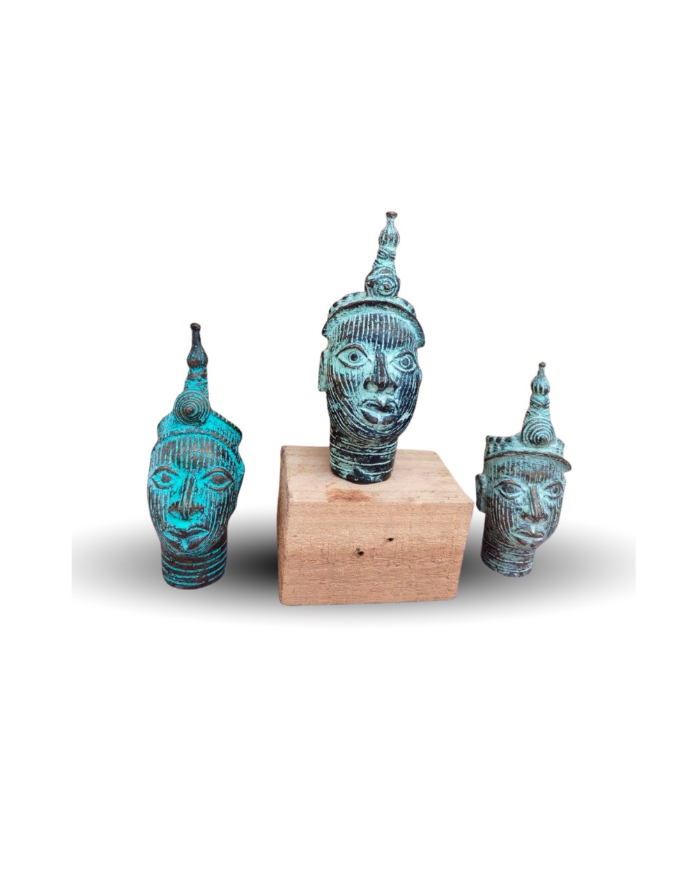 BENIN - IFE SMALL BRONZE HEADS