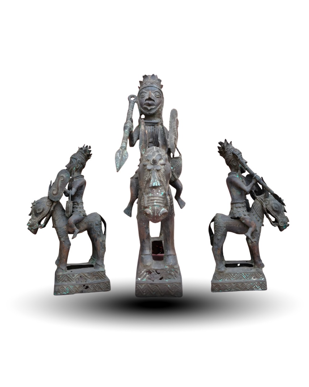 BENIN – IFE TRIBE BRONZE KING - Variant 1