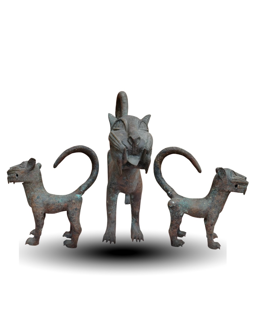 BENIN – BRONZE LEOPARDS - Variant 2